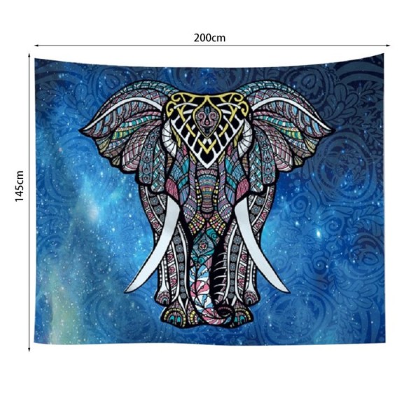 Geometric Elephant - 200*145cm - Printed Tapestry