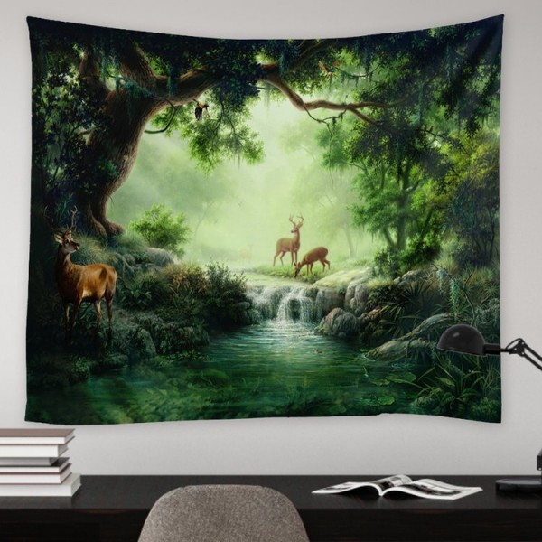 Forest Elks - 200*145cm - Printed Tapestry