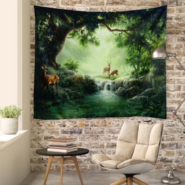 Forest Elks - 200*145cm - Printed Tapestry