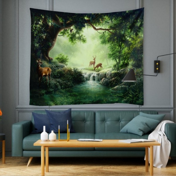 Forest Elks - 200*145cm - Printed Tapestry