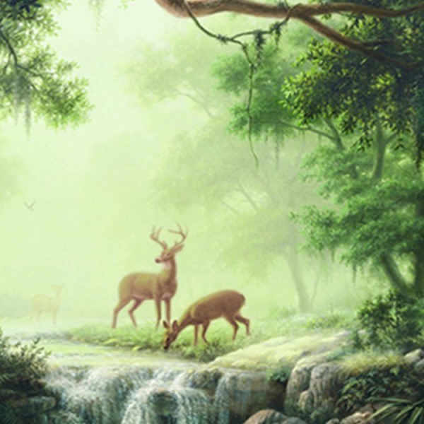 Forest Elks - 200*145cm - Printed Tapestry