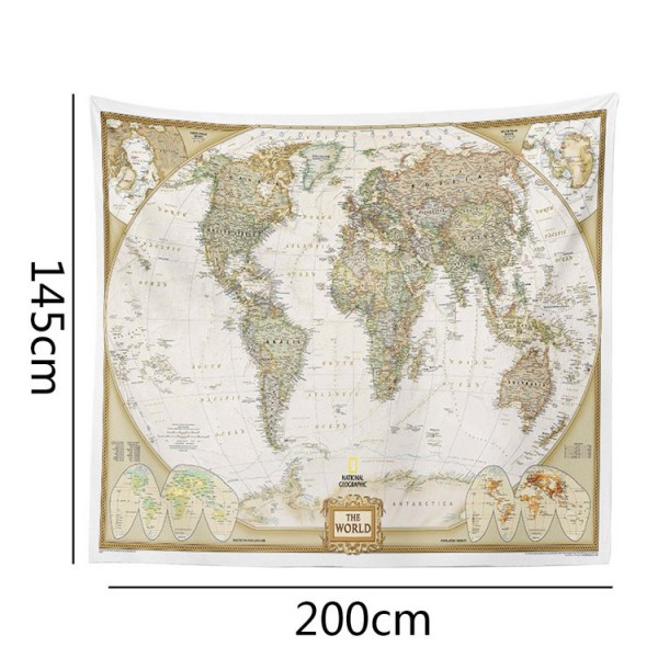 World Map - 200*145cm - Printed Tapestry