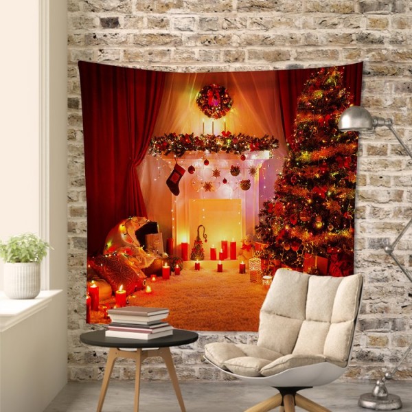 Christmas Hut Holiday Xmas - 200*145cm - Printed Tapestry