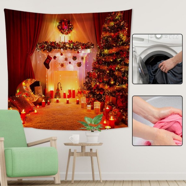 Christmas Hut Holiday Xmas - 200*145cm - Printed Tapestry