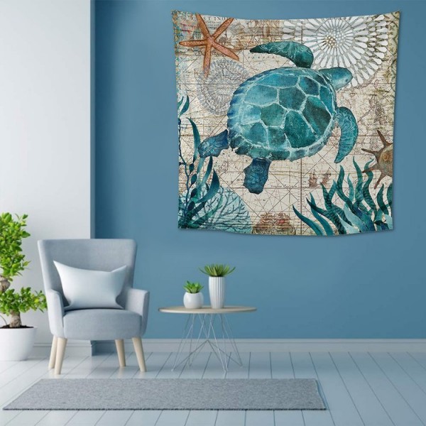 SeaTurtle - 200*145cm - Printed Tapestry