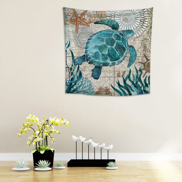 SeaTurtle - 200*145cm - Printed Tapestry