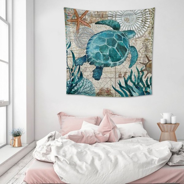 SeaTurtle - 200*145cm - Printed Tapestry