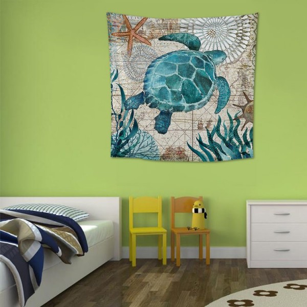 SeaTurtle - 200*145cm - Printed Tapestry