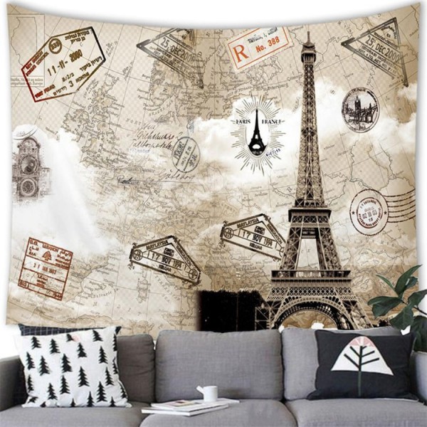 Eiffel Tower - 200*145cm - Printed Tapestry