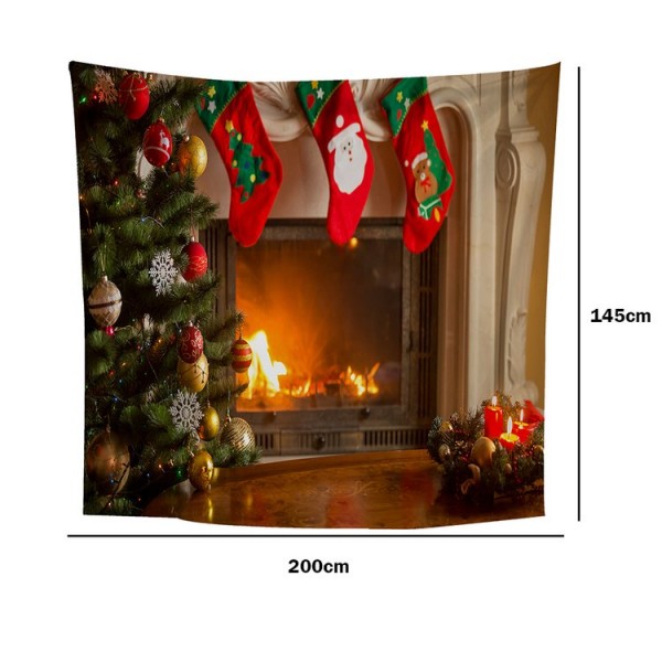 Christmas Cottage - 200*145cm - Printed Tapestry