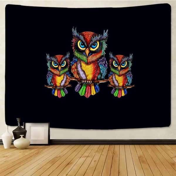 Three Owls - 200*145cm - Printed Tapestry