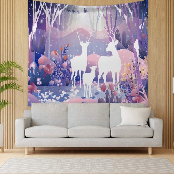 Deers in Woods Animal - 145*130cm - Printed Tapestry