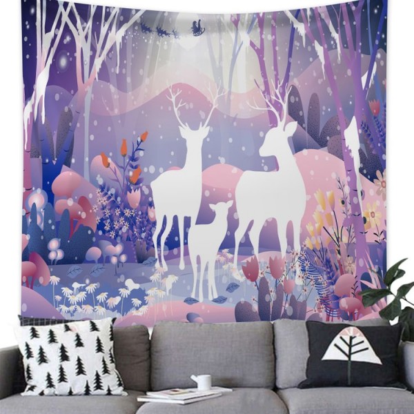 Deers in Woods Animal - 145*130cm - Printed Tapestry