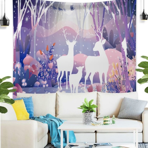 Deers in Woods Animal - 145*130cm - Printed Tapestry