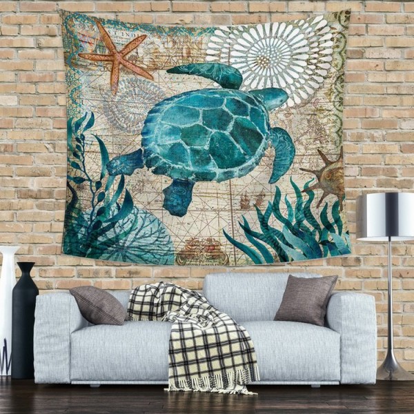 Turtle - 145*130cm - Printed Tapestry