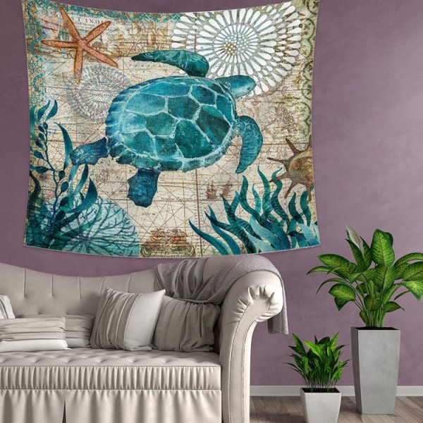 Turtle - 145*130cm - Printed Tapestry