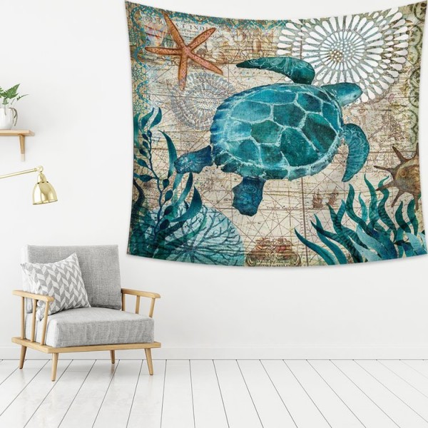 Turtle - 145*130cm - Printed Tapestry