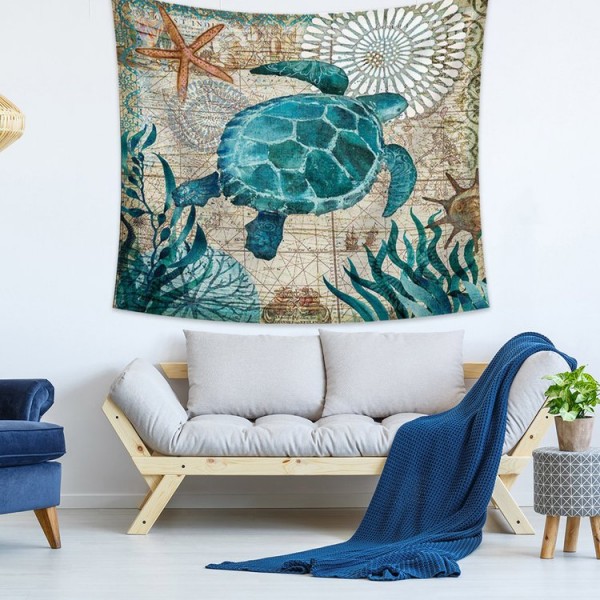 Turtle - 145*130cm - Printed Tapestry