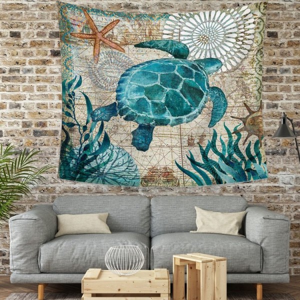 Turtle - 145*130cm - Printed Tapestry