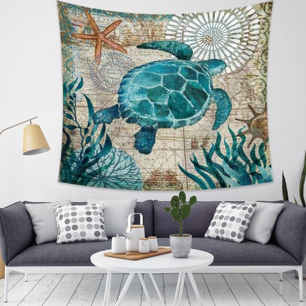 Turtle - 145*130cm - Printed Tapestry