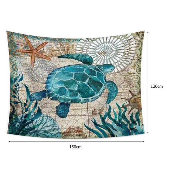 Turtle - 145*130cm - Printed Tapestry