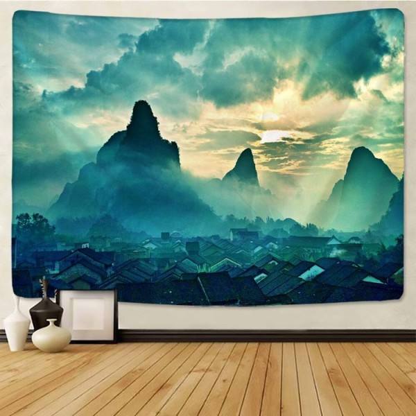 Green Mountain - 145*130cm - Printed Tapestry