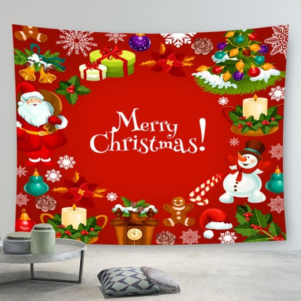 Santa Holiday - 145*130cm - Printed Tapestry