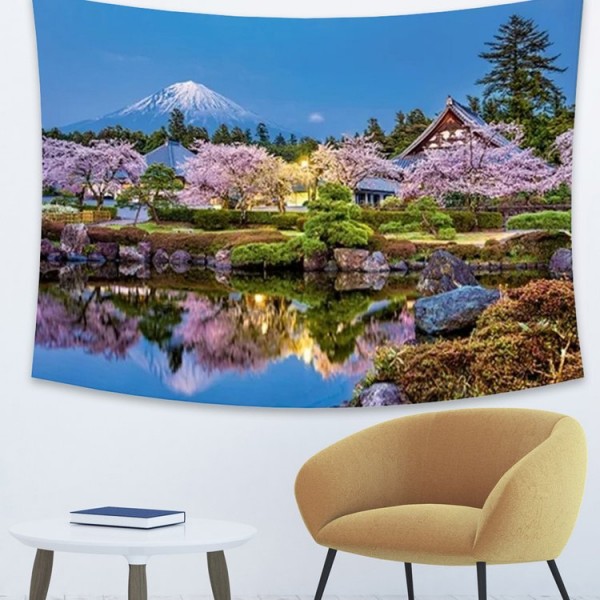 Sakura Yoga - 145*130cm - Printed Tapestry