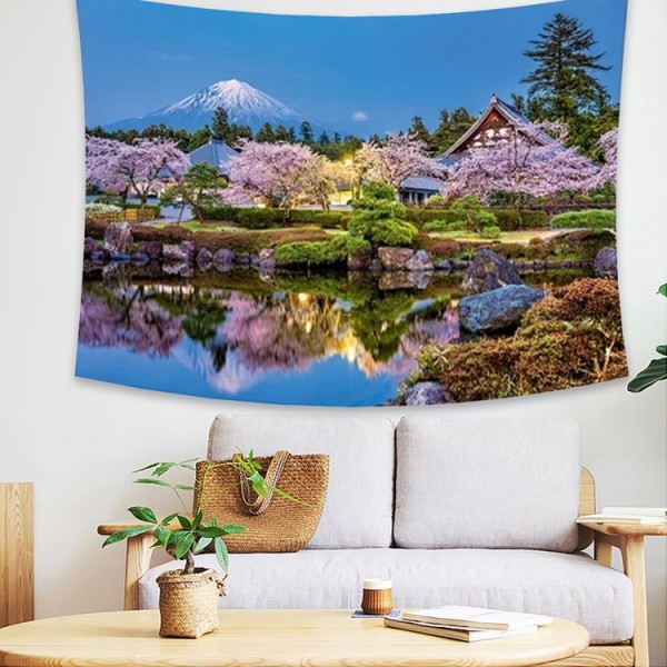 Sakura Yoga - 145*130cm - Printed Tapestry