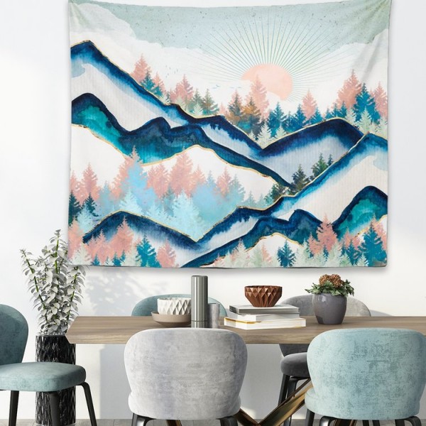 Sun Mountain Sandy - 145*130cm - Printed Tapestry