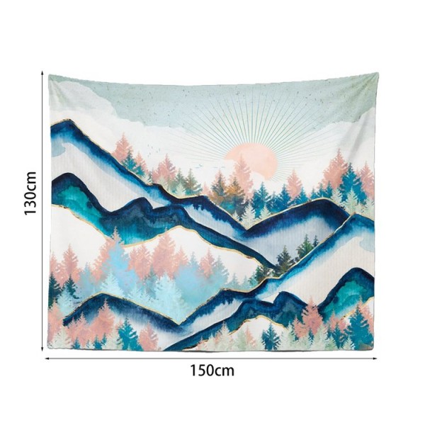 Sun Mountain Sandy - 145*130cm - Printed Tapestry