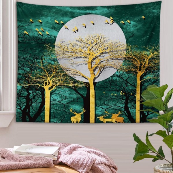 Night Scene - 145*130cm - Printed Tapestry