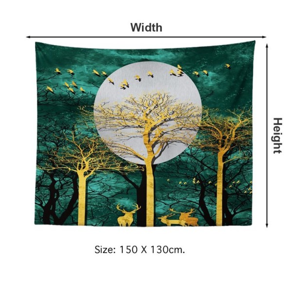 Night Scene - 145*130cm - Printed Tapestry