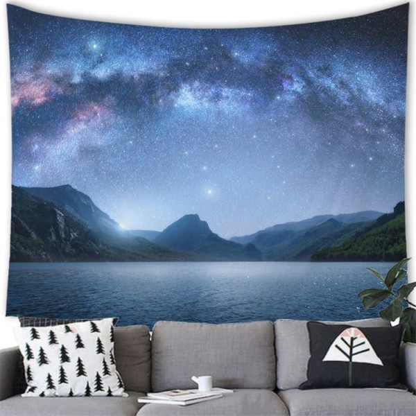 Mountain Lake Yoga - 145*130cm - Printed Tapestry