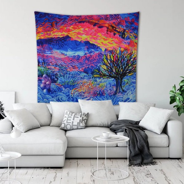 Colorful Mountains - 145*130cm - Printed Tapestry