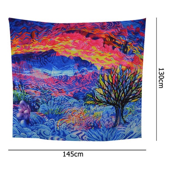 Colorful Mountains - 145*130cm - Printed Tapestry