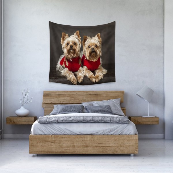 Two Dogs - 100*75cm - Printed Tapestry