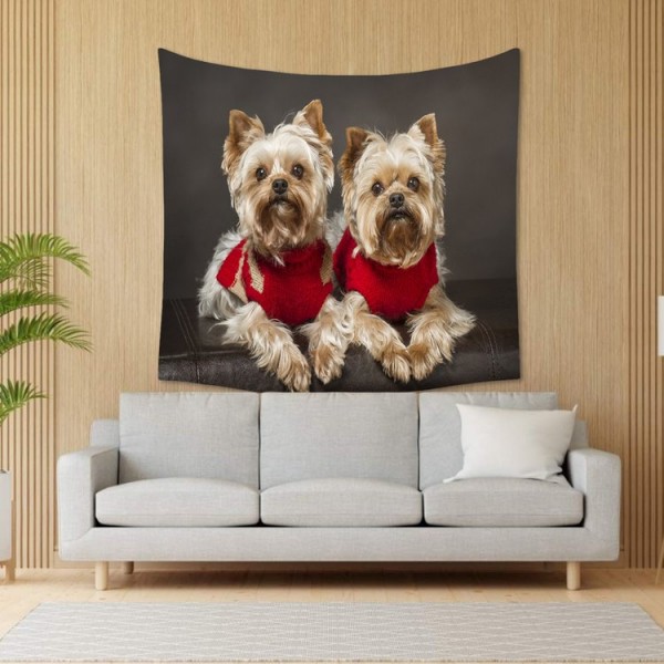 Two Dogs - 100*75cm - Printed Tapestry