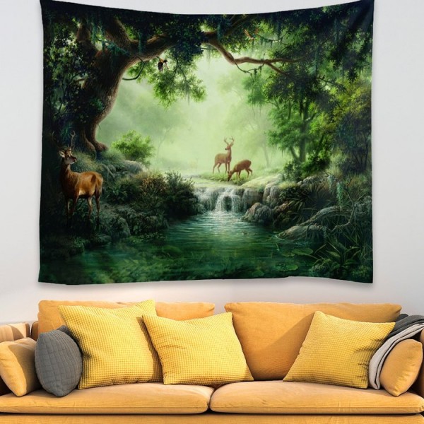 River Fawn - 100*75cm - Printed Tapestry