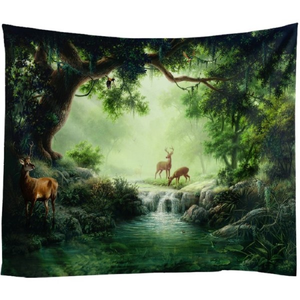 River Fawn - 100*75cm - Printed Tapestry