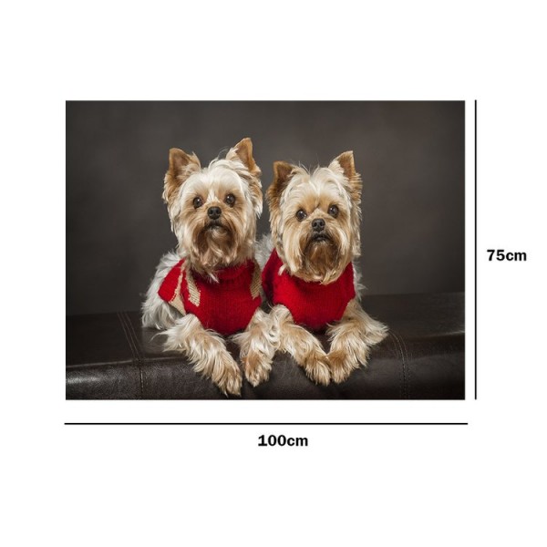 Two Dogs - 100*75cm - Printed Tapestry