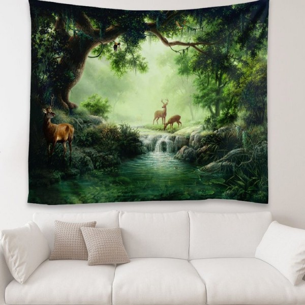 River Fawn - 100*75cm - Printed Tapestry