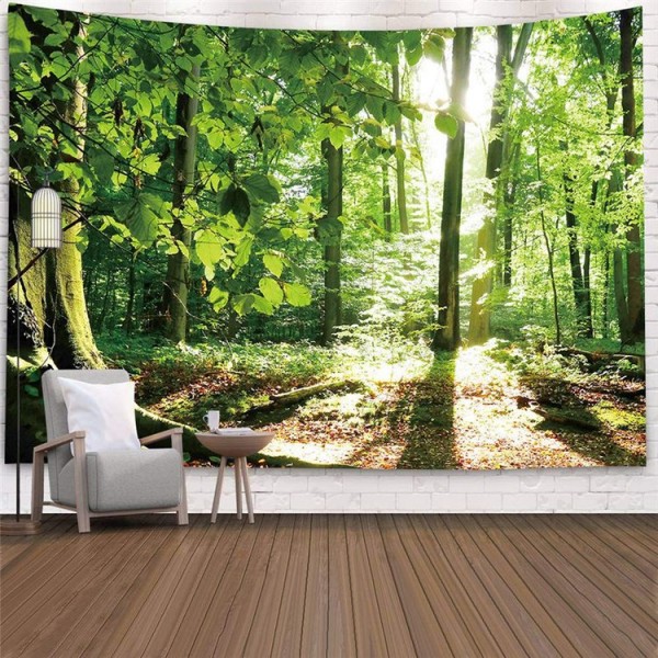 Green Forest - 100*75cm - Printed Tapestry