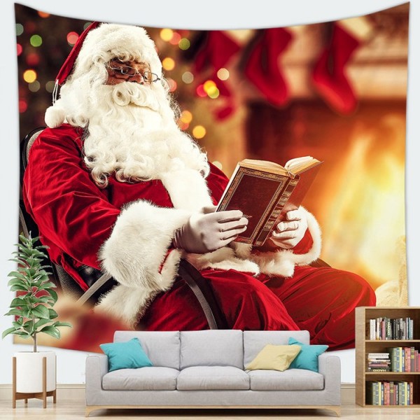 Reading Santa - 100*75cm - Printed Tapestry