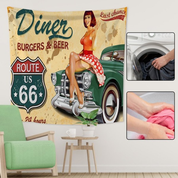 Car Model - 100*75cm - Printed Tapestry