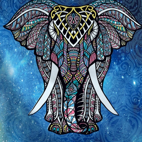 Elephant - 100*75cm - Printed Tapestry