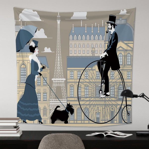 Paris Street - 100*75cm - Printed Tapestry