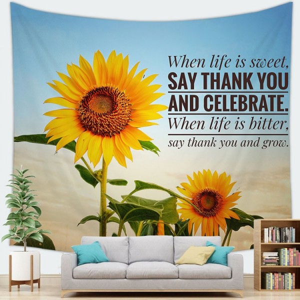 Sunflower - 100*75cm - Printed Tapestry