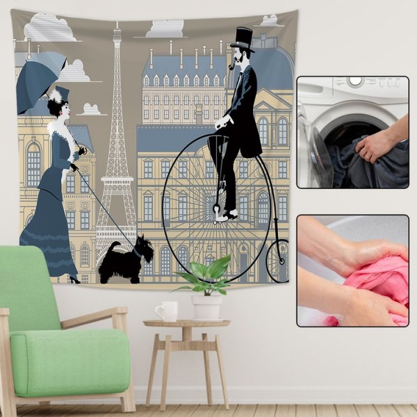 Paris Street - 100*75cm - Printed Tapestry