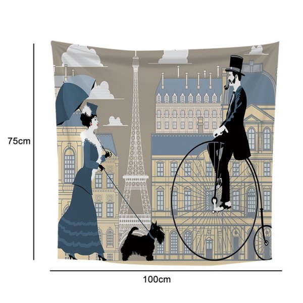 Paris Street - 100*75cm - Printed Tapestry